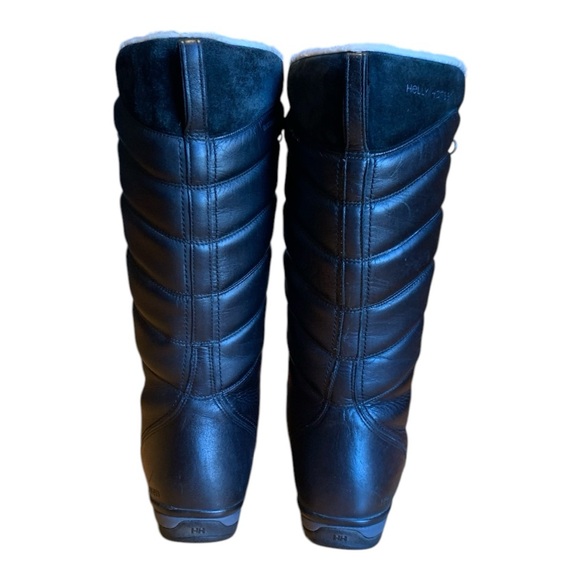 Women’s Helly Hansen Genuine Leather Waterproof Winter Boots Black Size 7 - Picture 4 of 16
